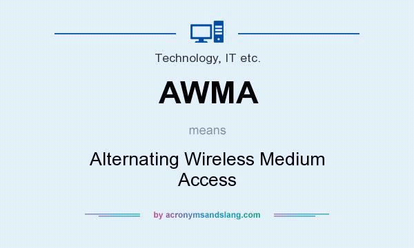 What does AWMA mean? It stands for Alternating Wireless Medium Access