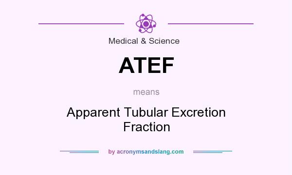 What does ATEF mean? It stands for Apparent Tubular Excretion Fraction