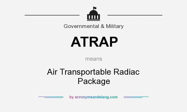 What does ATRAP mean? It stands for Air Transportable Radiac Package