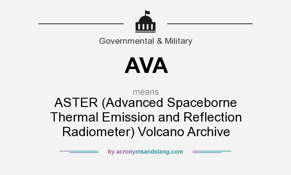What does AVA mean? It stands for ASTER (Advanced Spaceborne Thermal Emission and Reflection Radiometer) Volcano Archive