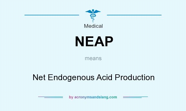 What does NEAP mean? It stands for Net Endogenous Acid Production