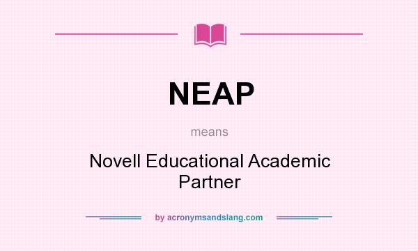 What does NEAP mean? It stands for Novell Educational Academic Partner