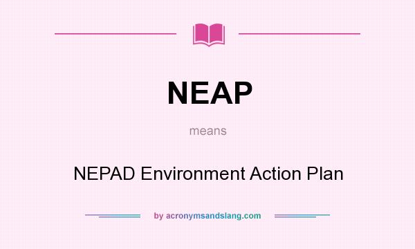 What does NEAP mean? It stands for NEPAD Environment Action Plan
