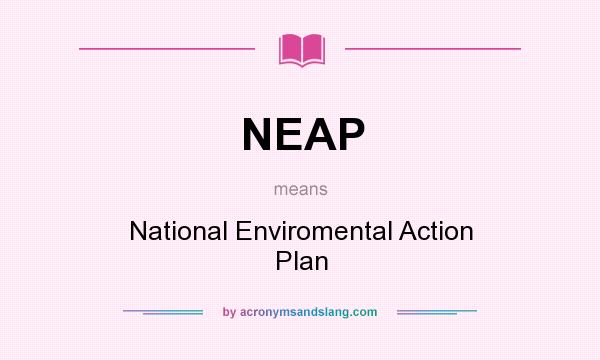 What does NEAP mean? It stands for National Enviromental Action Plan