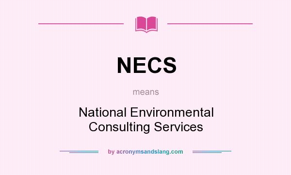 What does NECS mean? It stands for National Environmental Consulting Services