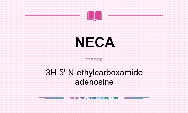 What does NECA mean? It stands for 3H-5`-N-ethylcarboxamide adenosine
