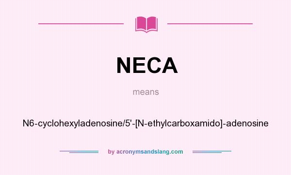 What does NECA mean? It stands for N6-cyclohexyladenosine/5`-[N-ethylcarboxamido]-adenosine