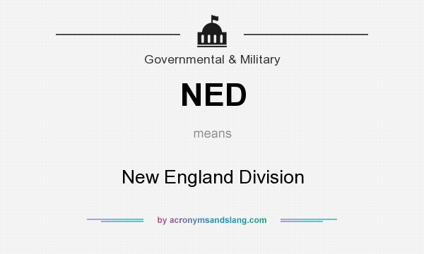 What does NED mean? It stands for New England Division