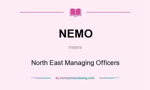 What does NEMO mean? It stands for North East Managing Officers