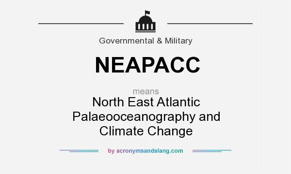 What does NEAPACC mean? It stands for North East Atlantic Palaeooceanography and Climate Change