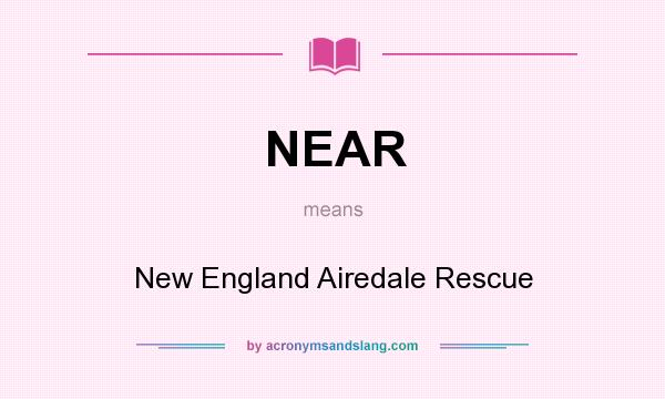 What does NEAR mean? It stands for New England Airedale Rescue