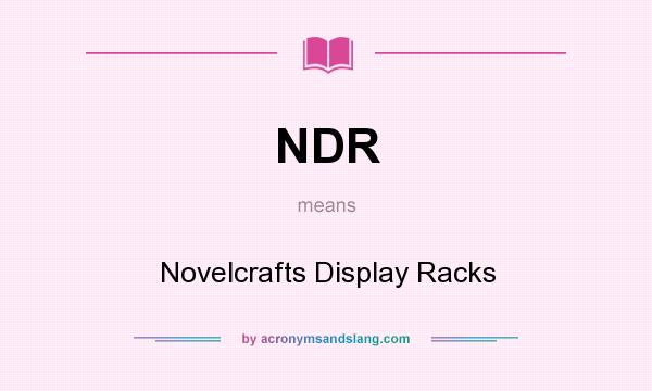What does NDR mean? It stands for Novelcrafts Display Racks