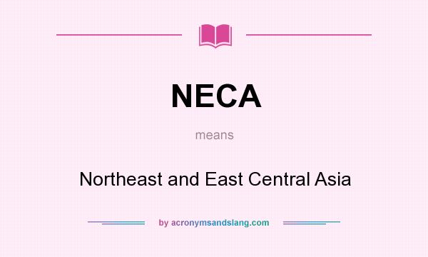 What does NECA mean? It stands for Northeast and East Central Asia