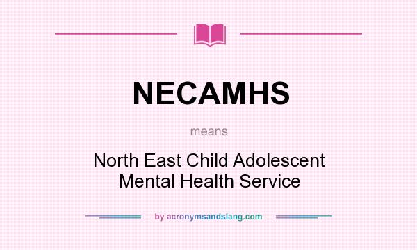 What does NECAMHS mean? It stands for North East Child Adolescent Mental Health Service