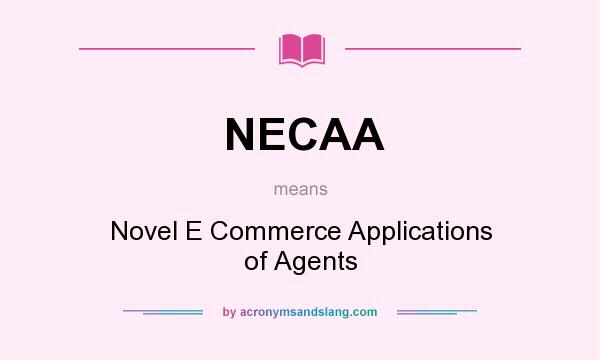 What does NECAA mean? It stands for Novel E Commerce Applications of Agents