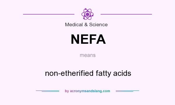 What does NEFA mean? It stands for non-etherified fatty acids
