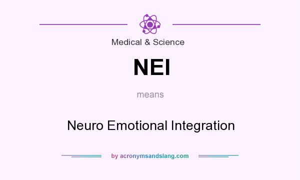 What does NEI mean? It stands for Neuro Emotional Integration