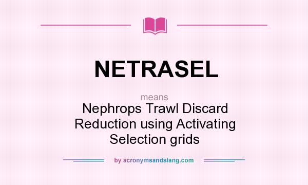 What does NETRASEL mean? It stands for Nephrops Trawl Discard Reduction using Activating Selection grids