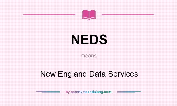 What does NEDS mean? It stands for New England Data Services