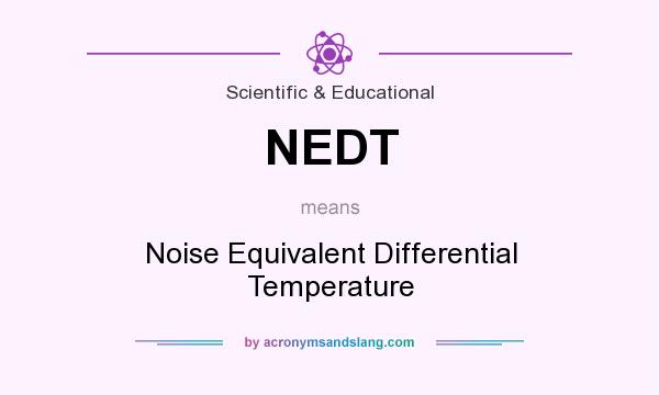 What does NEDT mean? It stands for Noise Equivalent Differential Temperature