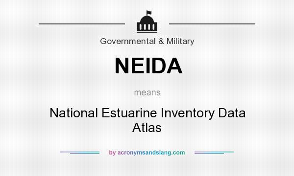 What does NEIDA mean? It stands for National Estuarine Inventory Data Atlas
