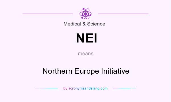 What does NEI mean? It stands for Northern Europe Initiative