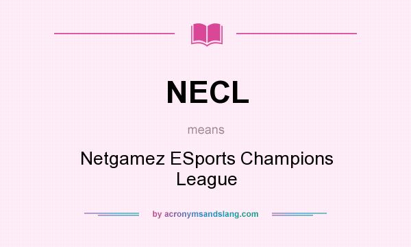 What does NECL mean? It stands for Netgamez ESports Champions League