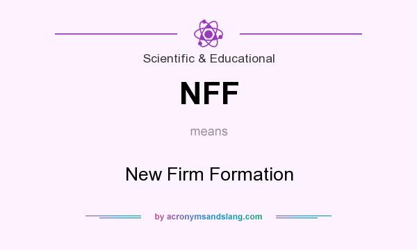 What does NFF mean? It stands for New Firm Formation