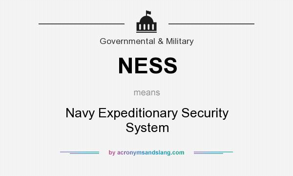 What does NESS mean? It stands for Navy Expeditionary Security System
