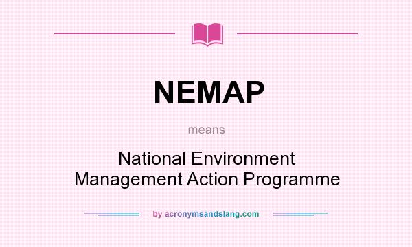 What does NEMAP mean? It stands for National Environment Management Action Programme