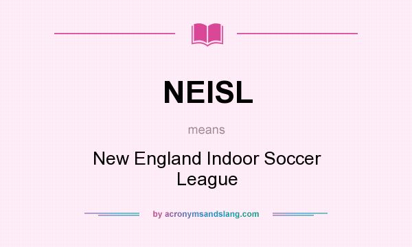 What does NEISL mean? It stands for New England Indoor Soccer League