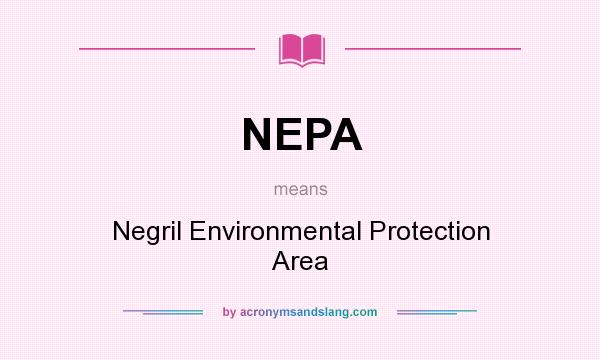 What does NEPA mean? It stands for Negril Environmental Protection Area