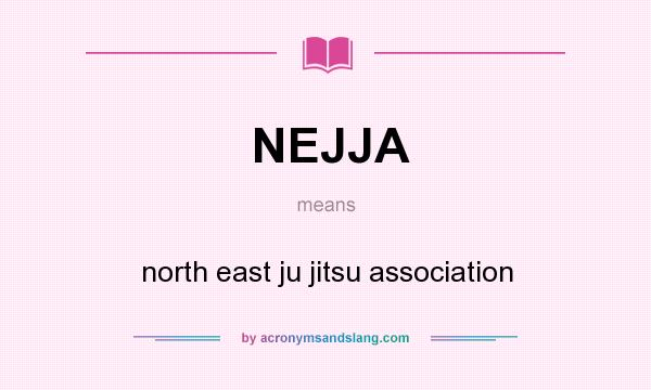 What does NEJJA mean? It stands for north east ju jitsu association