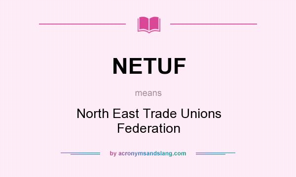 What does NETUF mean? It stands for North East Trade Unions Federation
