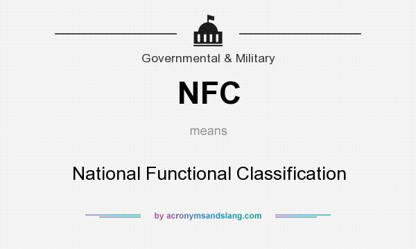 What does NFC mean? It stands for National Functional Classification