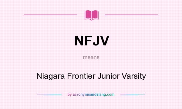 What does NFJV mean? It stands for Niagara Frontier Junior Varsity