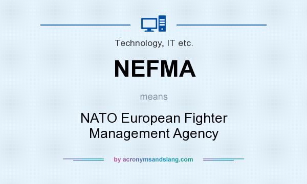 What does NEFMA mean? It stands for NATO European Fighter Management Agency