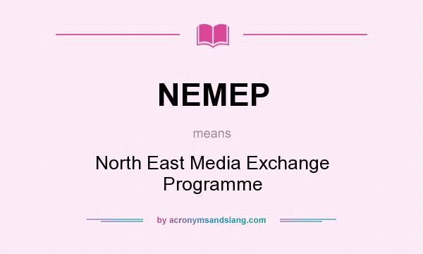 What does NEMEP mean? It stands for North East Media Exchange Programme