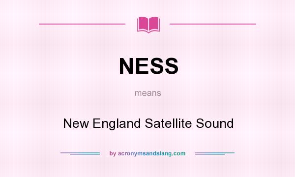 What does NESS mean? It stands for New England Satellite Sound