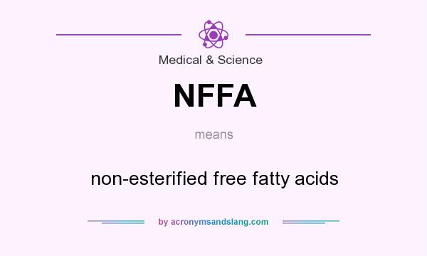 What does NFFA mean? It stands for non-esterified free fatty acids