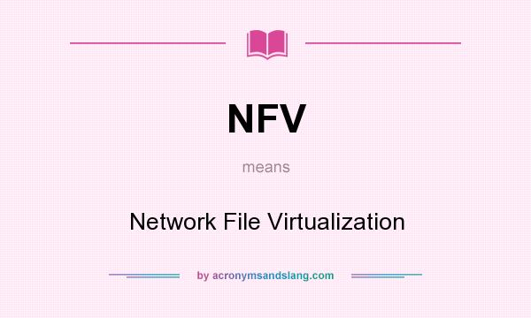 What does NFV mean? It stands for Network File Virtualization