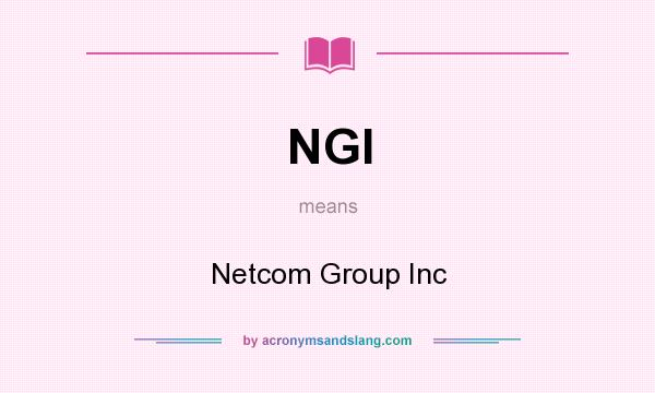 What does NGI mean? It stands for Netcom Group Inc