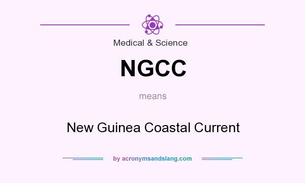 What does NGCC mean? It stands for New Guinea Coastal Current