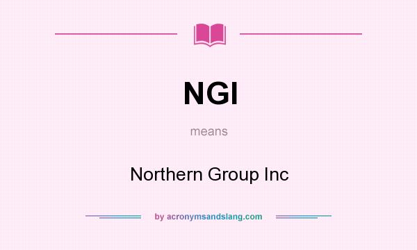 What does NGI mean? It stands for Northern Group Inc