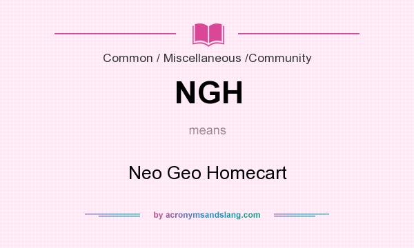 What does NGH mean? It stands for Neo Geo Homecart