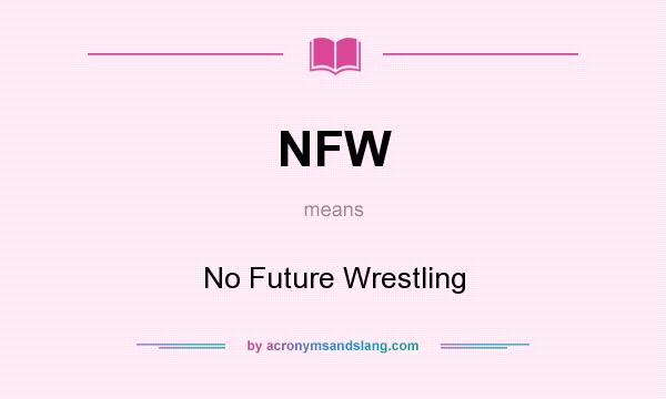 What does NFW mean? It stands for No Future Wrestling