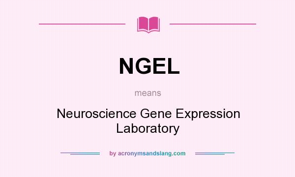 What does NGEL mean? It stands for Neuroscience Gene Expression Laboratory