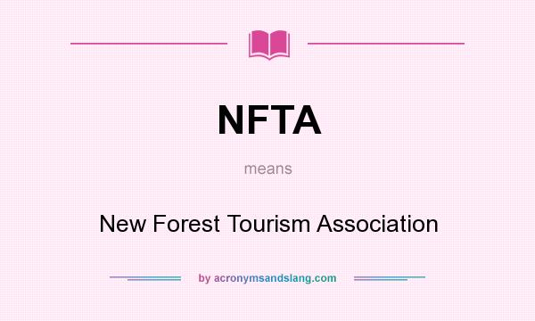 What does NFTA mean? It stands for New Forest Tourism Association