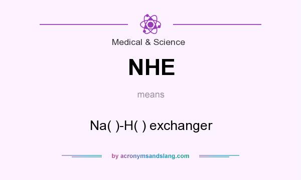 What does NHE mean? It stands for Na( )-H( ) exchanger