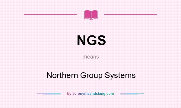 What does NGS mean? It stands for Northern Group Systems